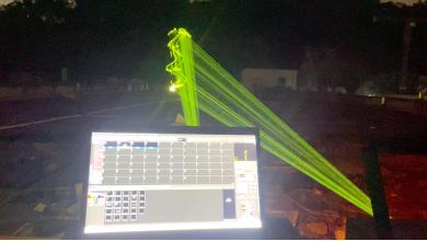 60W Outdoor waterproof laser Golden Loong Spiraling Upward for Celebration Stage Show Theme Park Cultural Travel Program